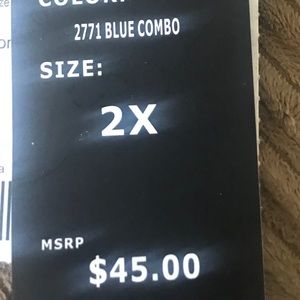 Blue and white skirt